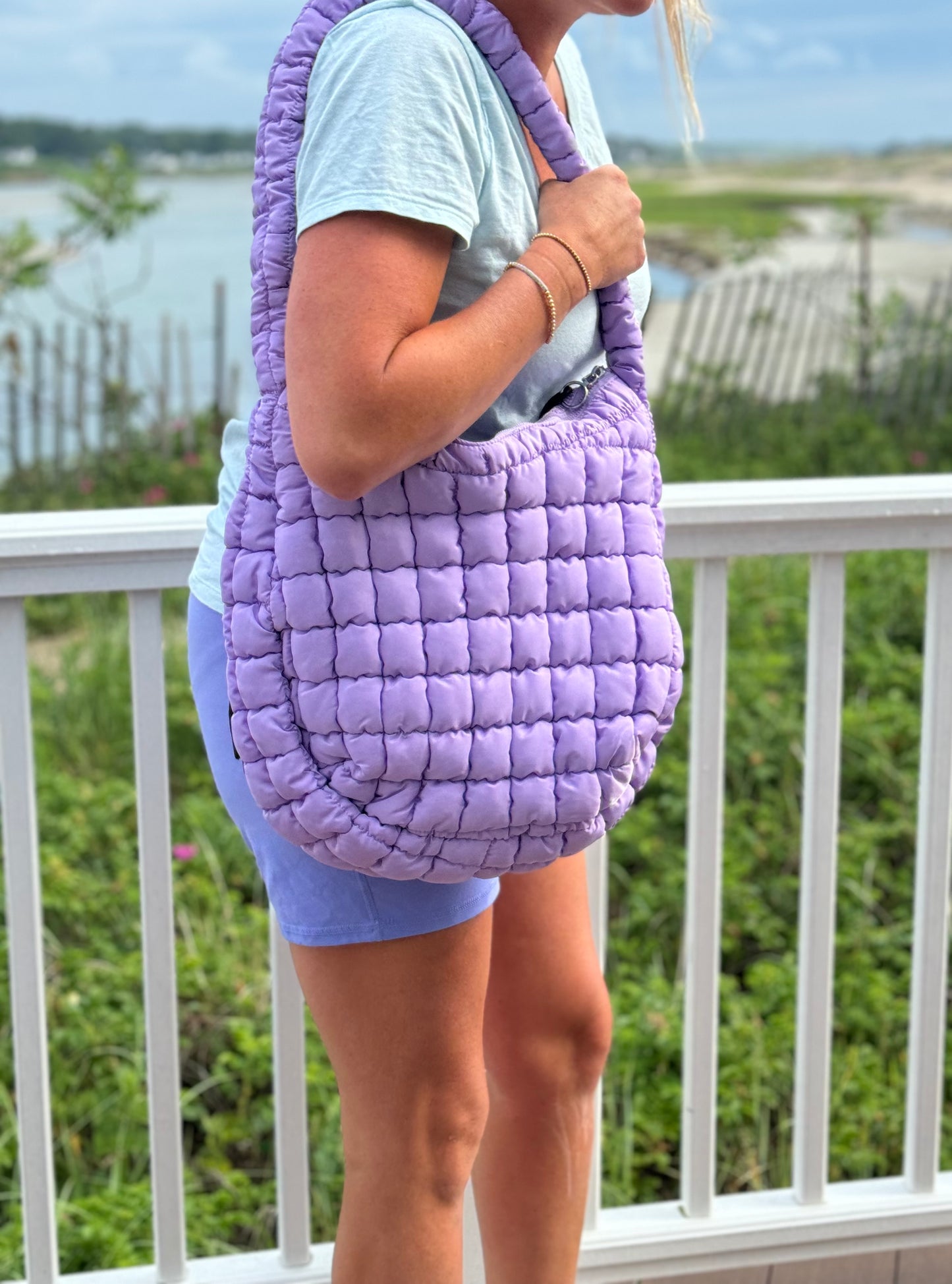 Puffer Hobo Tote